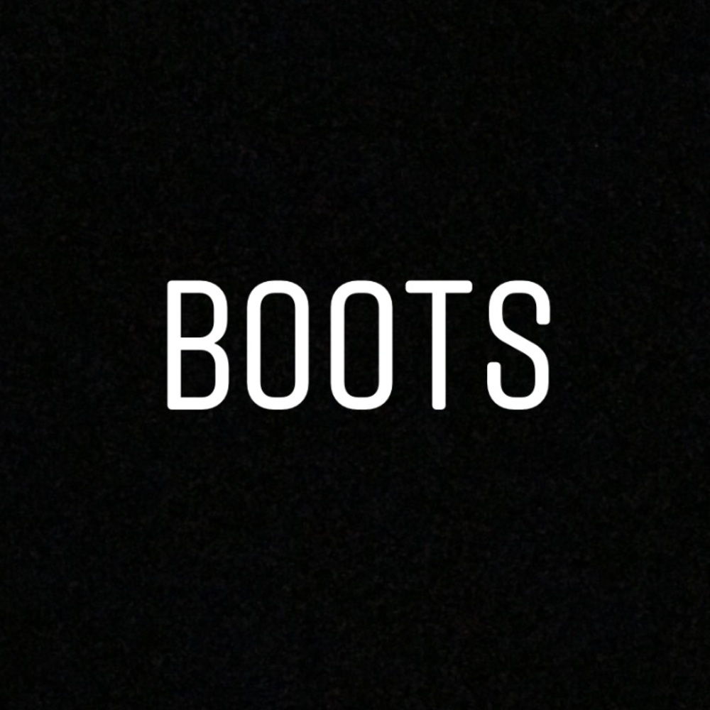 Boots below!